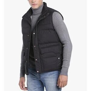 Timberland Goose Eye Mountain Puffer Vest Gilet Men’s M Black Down Fill *READ*